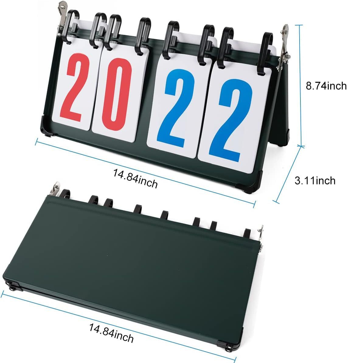 Portable Table Top Scoreboard Flipper, Multi Sports Score Flip Scoreboard Score Keeper