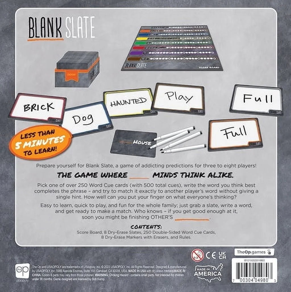 Blank Slate™ the Game Where Great Minds Think Alike, by