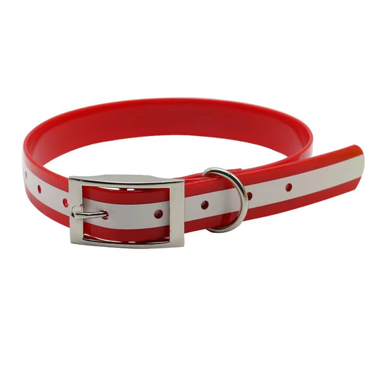 High Quality Pet Dog Collar Tpu+Nylon Night Glowing Reflective Safety Collars Deodorant Waterproof Collar Pet Supplies