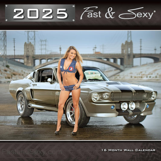 2025  Car Girl Wall Calendar 12X12 Inches (PG Version)